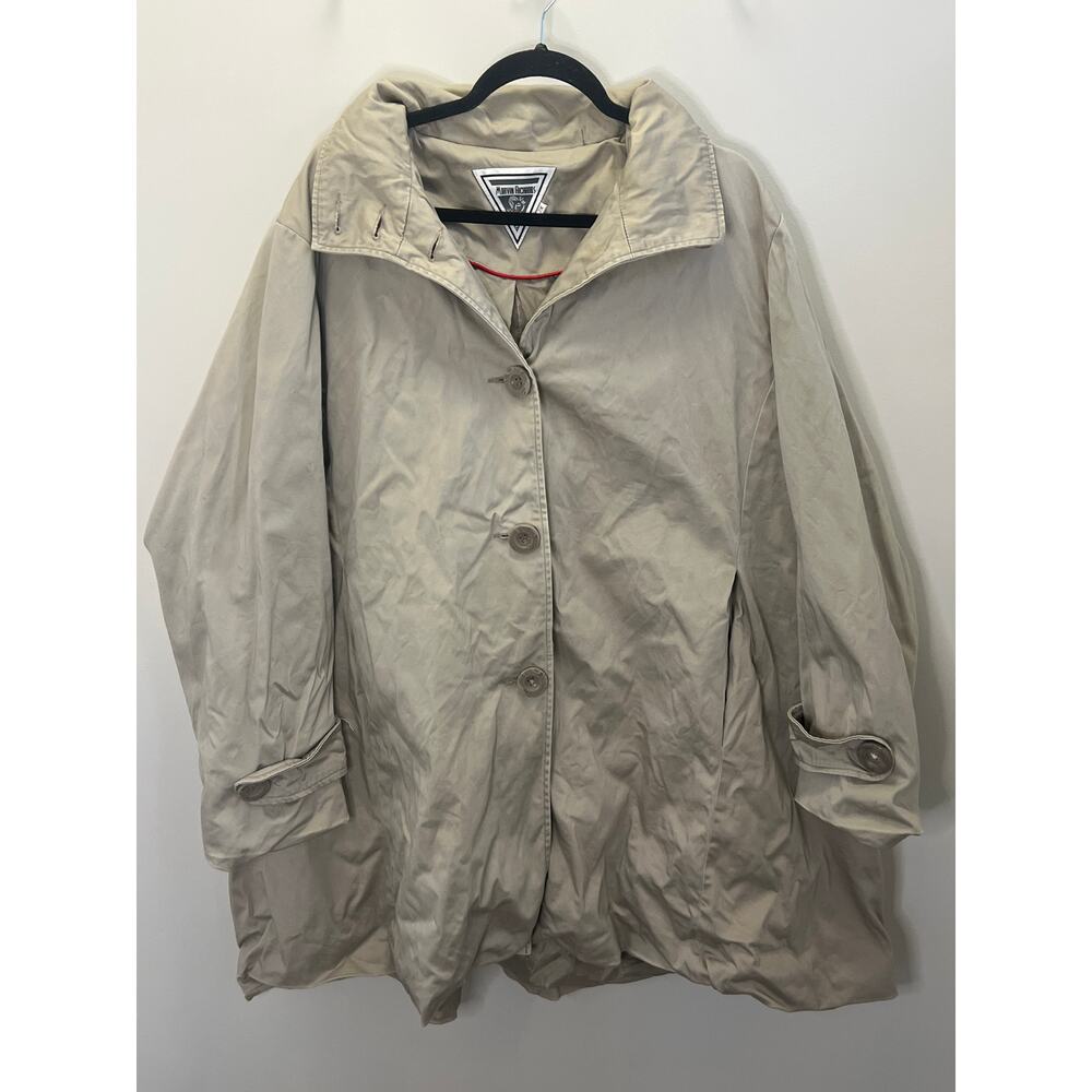 Vintage raincoat swing style by Marvin Richards plus size 2X
